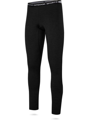 Normani Outdoor Sports Herren Merino Unterhose Gold Coast in Schwarz