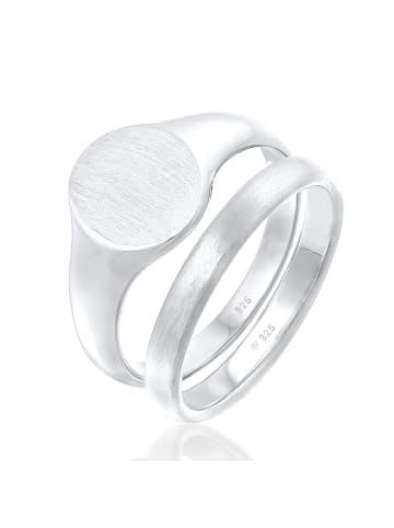 KUZZOI Ring für Herren in silber