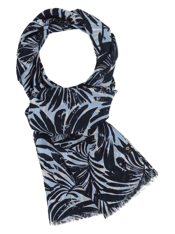 Fraas Schal in marine hellblau - 0001