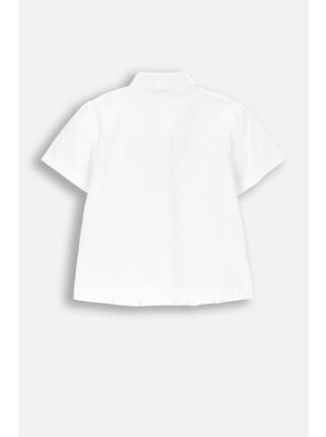 Coccodrillo Elegante Bluse mit kurzen Ärmeln in weiß