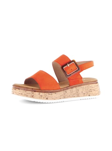 Gabor Plateau Sandalen in orange