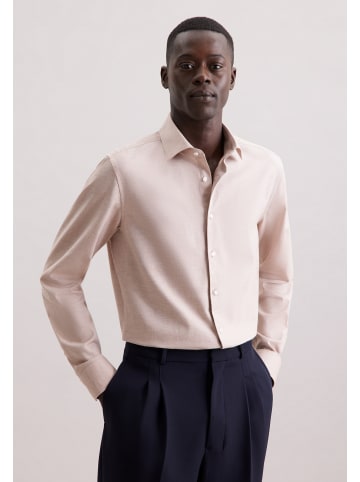 Seidensticker Flanellhemd Shaped in Beige