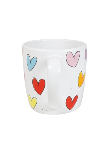 Blond Amsterdam Cappuccino-Becher Herzen in Bunt - 500 ml