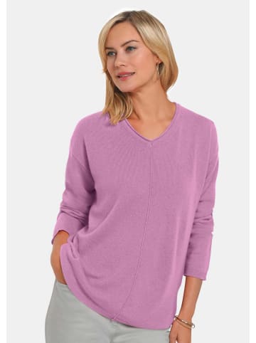 GOLDNER Kaschmirpullover mit V-Ausschnitt Kaschmirpullover mit V-Ausschnitt in flieder