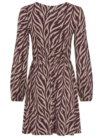 Laura Scott Jerseykleid in bordeaux-gemustert