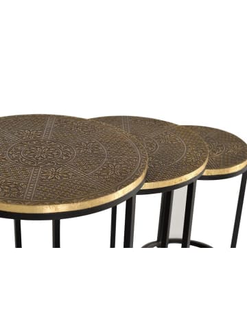 Giner y Colomer 3-tgl  Set: Tische mit Bronzeplatte und Metallgestell