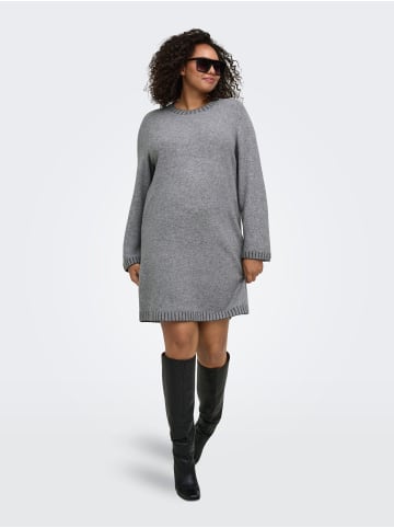 ONLY Carmakoma Strickkleid in Medium Grey Melange