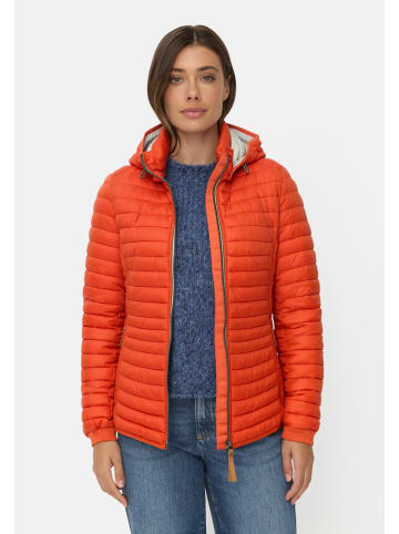 Camel Active Winddichte Jacke mit seitlichem Strick-Einsatz in Orange