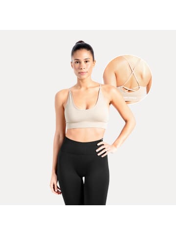 SMILODOX Sport BH Cetrina in Taupe