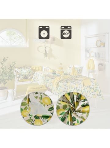 Erwin Müller Baumwolle Tischdecke in gelb-grün