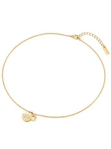 Lulu & Jane Kette mit Anhänger gelbgold Zirkonia weiß in gelbgold