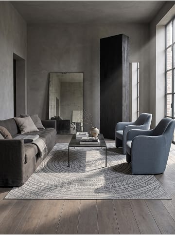 KADIMA DESIGN Teppich flachgewebt Orientalisch flachgewebt pflegeleicht Flur in Anthrazit