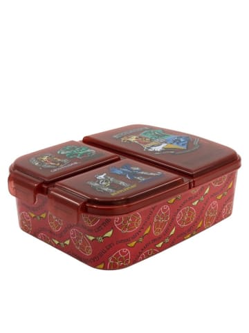 Harry Potter Harry Potter Kinder Brotdose – Lunchbox mit 3 Fächern & tollem Design in Rot