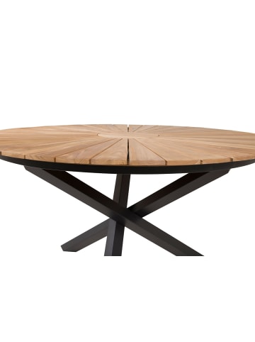 ebuy24 Esstisch Mexico Schwarz 140 x 140 cm