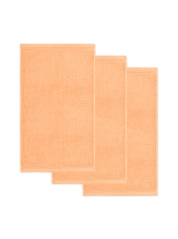Möve Gästetuch Superwuschel 3er Pack in peach fuzz