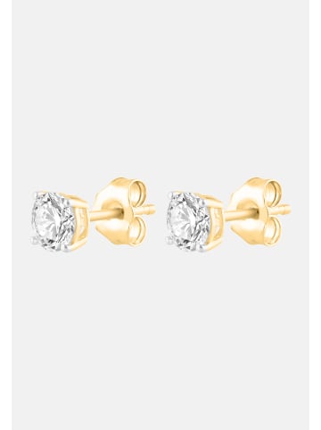 Ethische Diamanten Ohrringe aus 375 Gelbgold mit Lab Grown Diamant