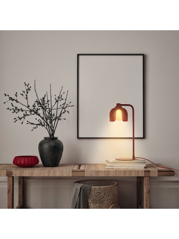 Osram Decor Corolle Table Tischleuchte G9 Rot Metall Glas