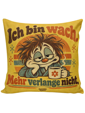 Mr. & Mrs. Panda Kopfkissen Charakter Gesicht müde Design mit Sp... in Weiß