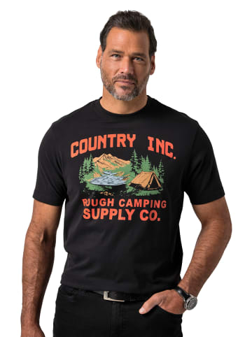 JP1880 Kurzarm T-Shirt in schwarz