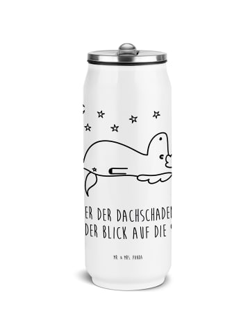Mr. & Mrs. Panda Thermoflasche Einhorn Sternenhimmel mit Spruch in Weiß
