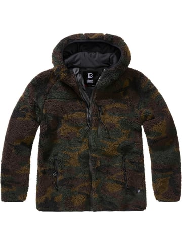 Brandit Fleecejacke/Fleecepullover "Women Teddyfleece Jacket Hooded" in Camouflage