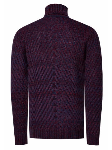 Rusty Neal Schwerer Grobstrick Rollkragen-Pullover in Marine