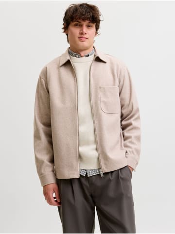 Jack & Jones Overshirt in Oatmeal