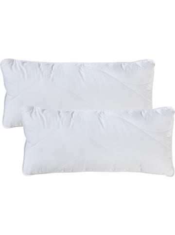 Erwin Müller Textilfaser Kissen 2er-Pack Lech in weiß