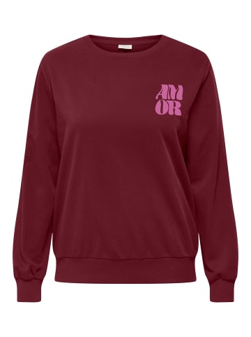 ONLY Carmakoma Sweatshirt in Rumba Red
