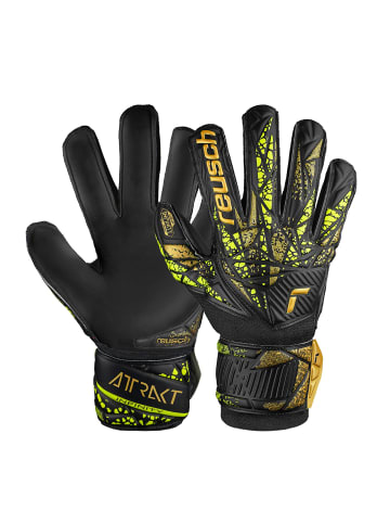 Reusch Torwarthandschuh Attrakt Infinity Junior in 7739 black/gold/yellow/black