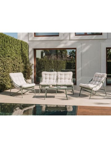 Beliani 8-tlg Lounge Set MOLVENO in Grün/Beige