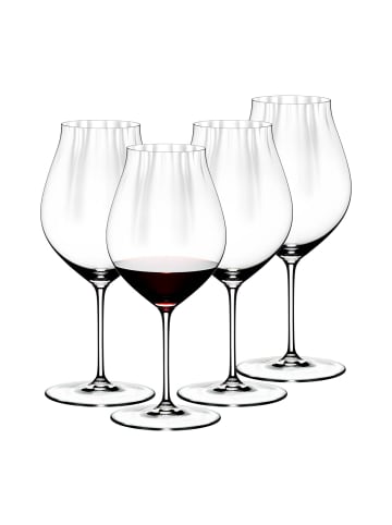 RIEDEL Glas 4er Set Pinot Noir Gläser Performance in 830 ml in transparent
