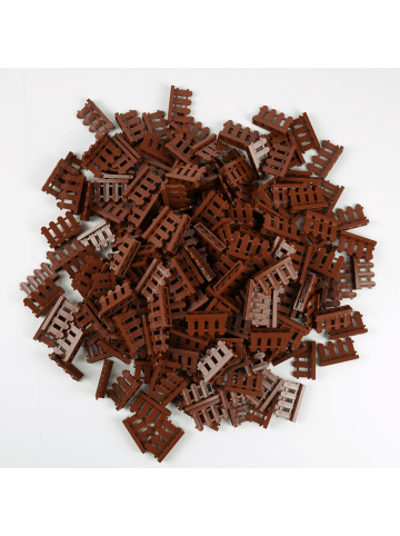 LEGO 1x4x2 Zäune Rotbraun 33303 25x Teile - ab 3 Jahren in brown