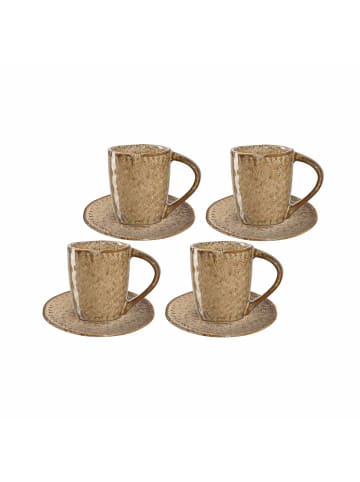 LEONARDO 8er Set Espressotassen Matera in Beige