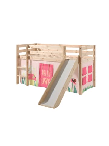 58 aufm Kessel KINDERBETT mit Rutsche Karolina Massivholz Natur Textilset Spring 1