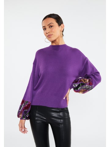 faina Damen Pullover in Dunkellila