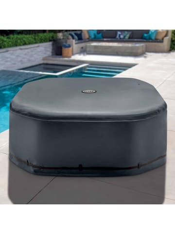 Intex Energiesparabdeckung SPA Cover 8-eckig, für Whirlpools 218x71cm in grau