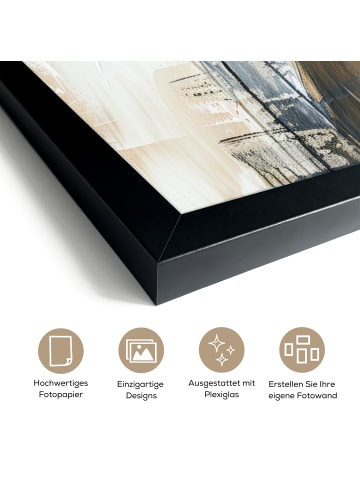 MuchoWow Poster mit Leiste Verbundene Figuren