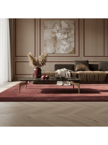 KADIMA DESIGN Couchtisch 120x60x30,5 cm mit Hochglanz Marmor Optik / Gold,