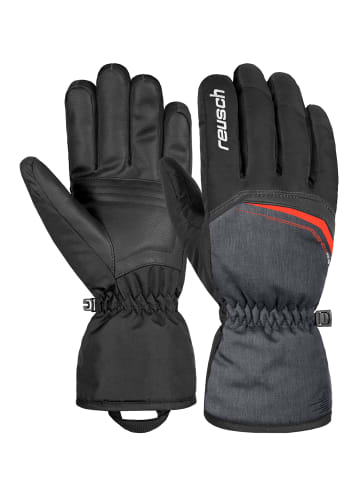 Reusch Fingerhandschuh Snow King in blck/blck melang/fire red