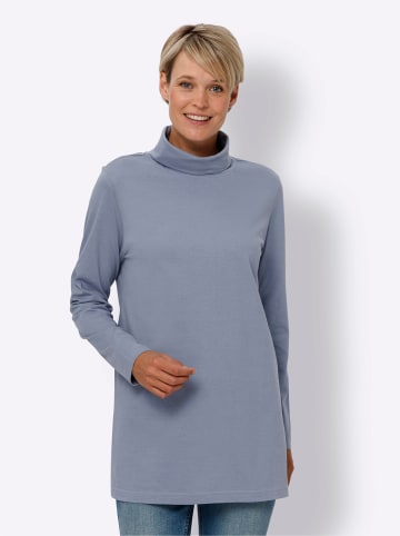 Sieh an! Longshirt in taubenblau