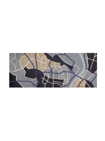 Teppich Boss Kurzflor Teppich Lara Mat 35 - Blau