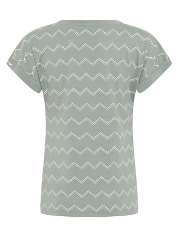Kangaroos Kurzarmshirt in grün-grau-weiss