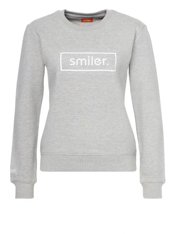 smiler. Sweatshirtpullover Cuddle. in GRAU