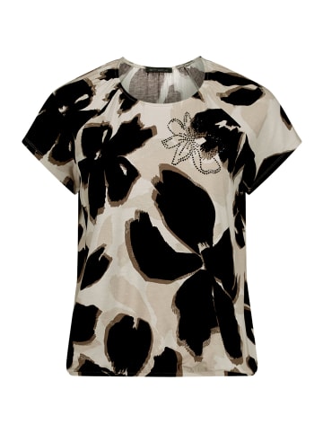 Betty Barclay Printshirt mit Gummizug in Beige/Schwarz