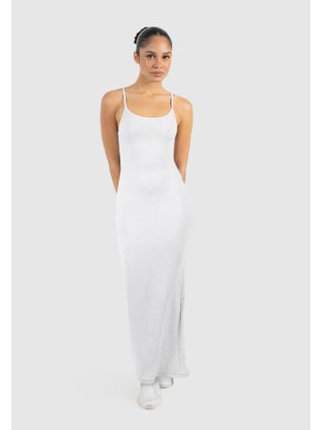SMILODOX Maxi Dress Aveline in Grau Melange