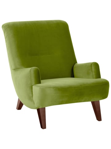 58 aufm Kessel Sessel Kajsa 71x80x101 Bezug Samtvelours Buche nussbaum/oliv
