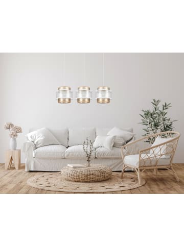 Licht-Erlebnisse Pendelleuchte (B)20 x (L)75 x (T)108 cm in Weiß Gold