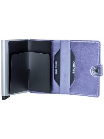 Secrid Geldbörse Miniwallet Metallic in Metallic Lila-Silver
