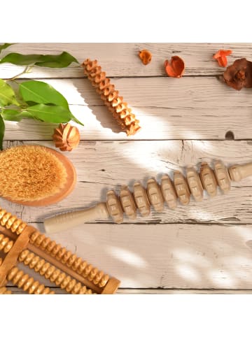 relaxdays 9 x Massage Roller in Natur